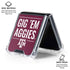 Texas A&M University Gig Em Aggies Galaxy Z Flip6 Clear Case